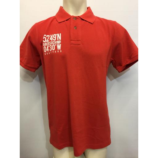 'BETTER BY DEGREES' COTTON POLO, RED